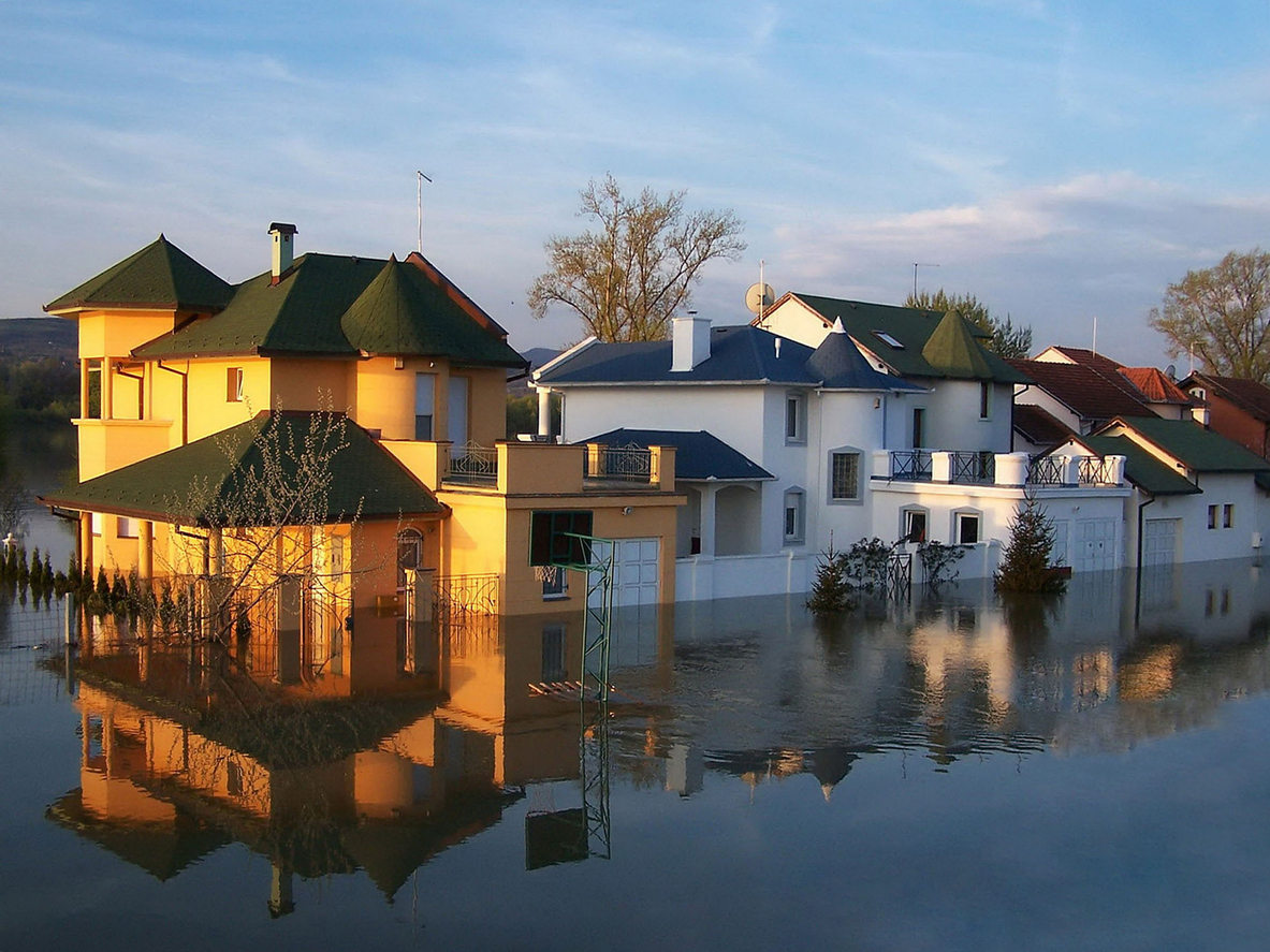 Maison construite en zone inondable